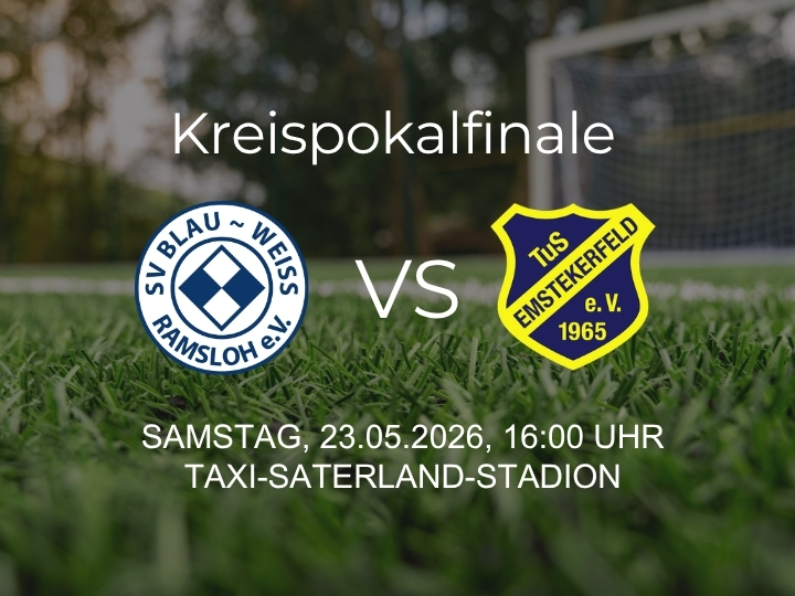 Kreispokalfinale SV BW Ramsloh gegen TuS Emstekerfeld